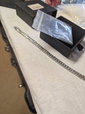 Sterling Silver Chain Bracelet with Box - 25% Off When You Bundle 5+ Items